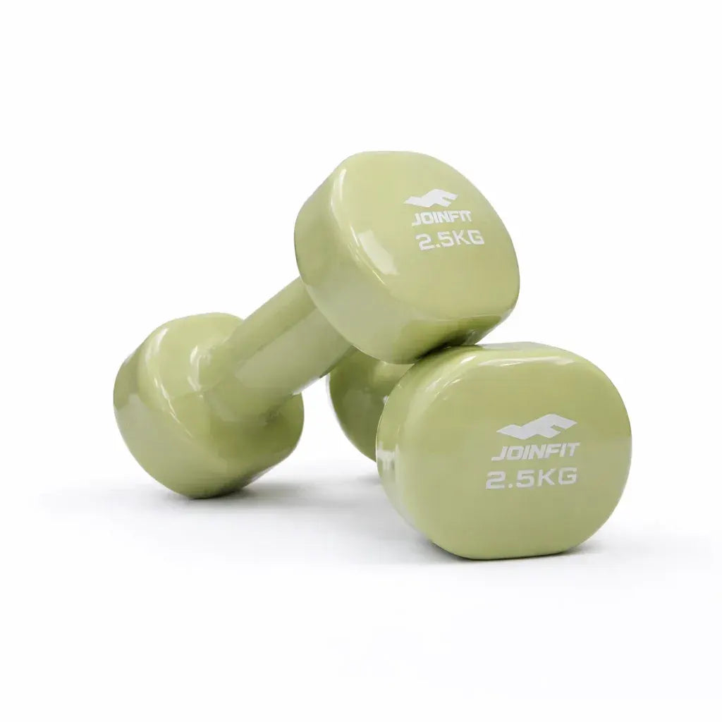Pair of 2.5kg Vinyl Coated Dumbbell
