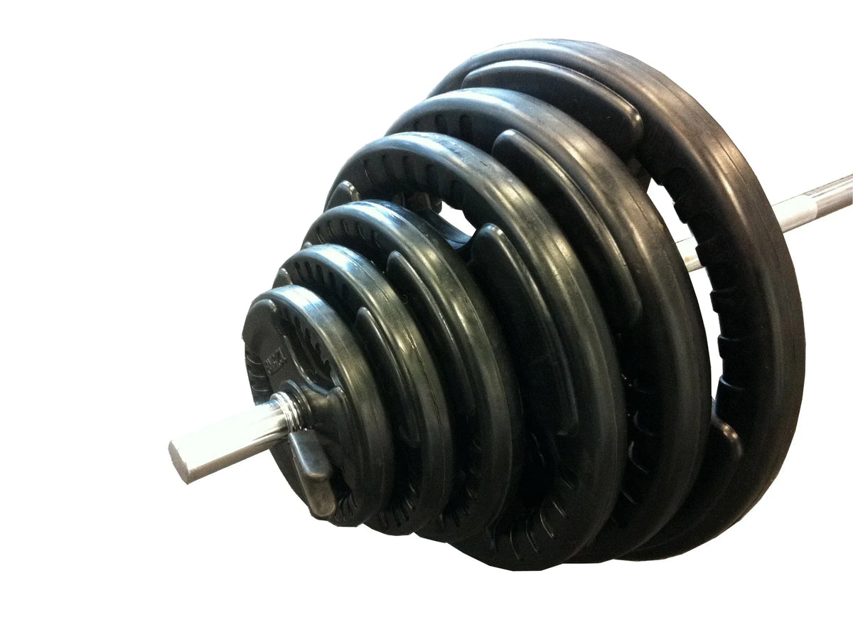 60kg Standard Rubber Coated Barbell Weights Set