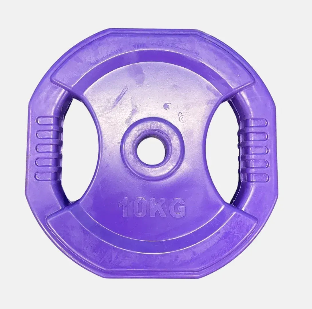 10kg Rubber Coated Aerobic Weight Plate, Purple color