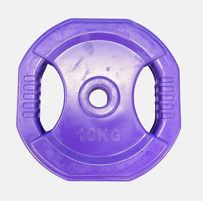 10kg Rubber Coated Aerobic Weight Plate, Purple color