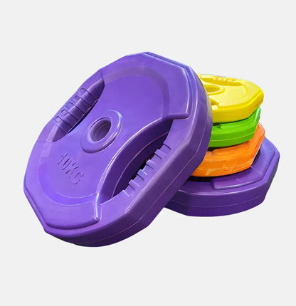 10kg Rubber Coated Aerobic Weight Plate, Purple color - Image 2