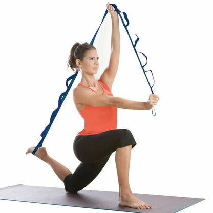 Yoga Stretch Strap – Flexibility & Mobility Strap with 10 Loops - Image 3