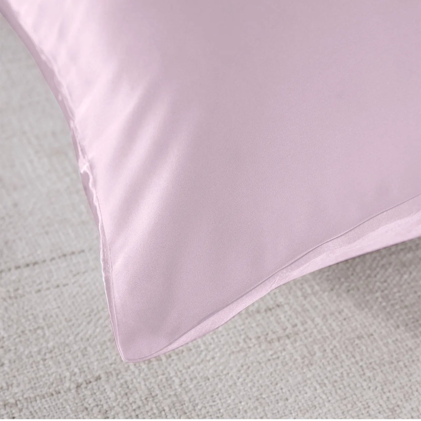 Royal Comfort Mulberry Soft Silk Hypoallergenic Pillowcase Twin Pack 51 x 76cm - Lilac - Image 5