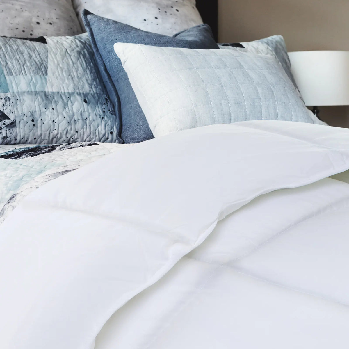 Royal Comfort 800GSM Silk Blend Quilt Duvet Ultra Warm Winter Weight  - King - White - Image 3