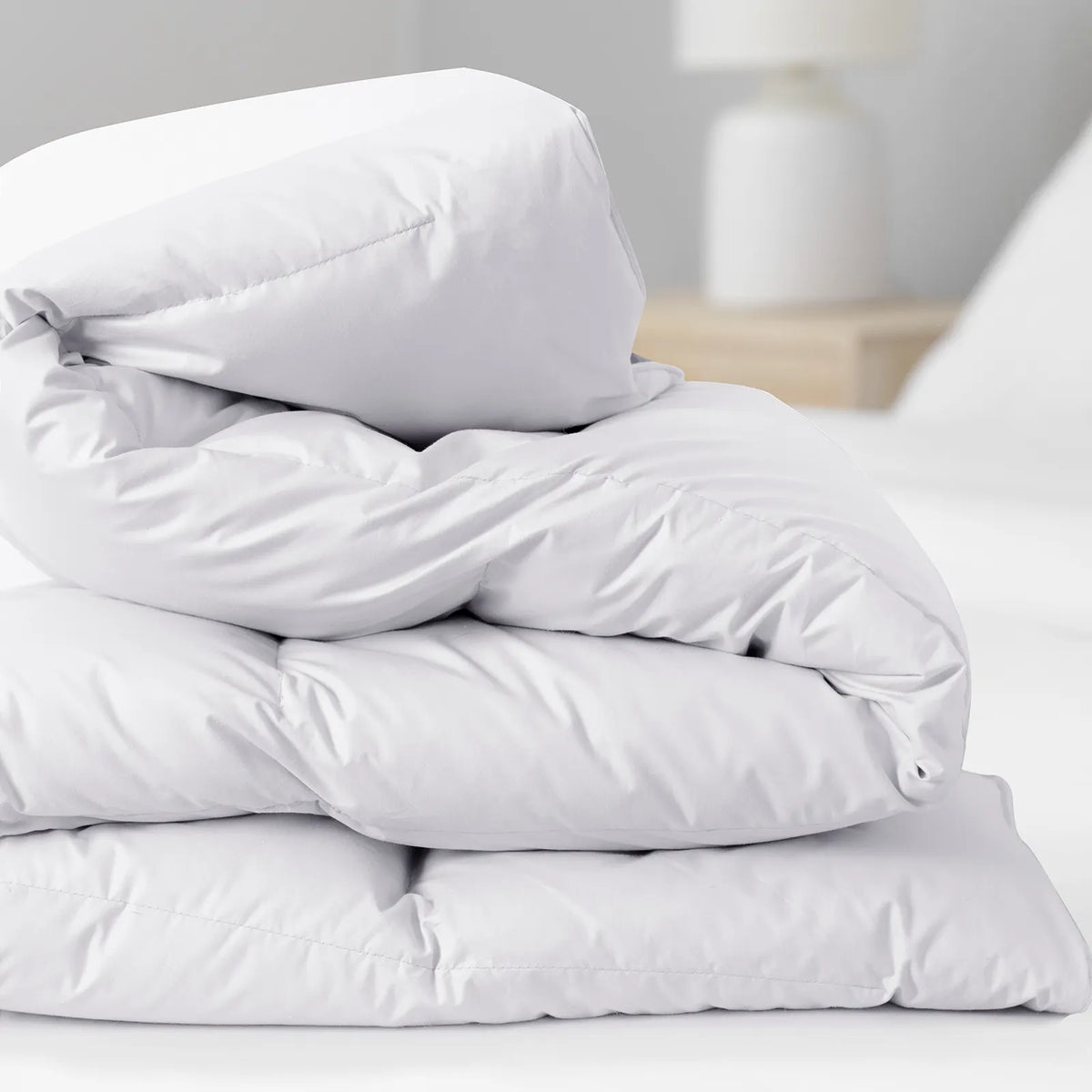 Royal Comfort 800GSM Silk Blend Quilt Duvet Ultra Warm Winter Weight  - King - White - Image 5