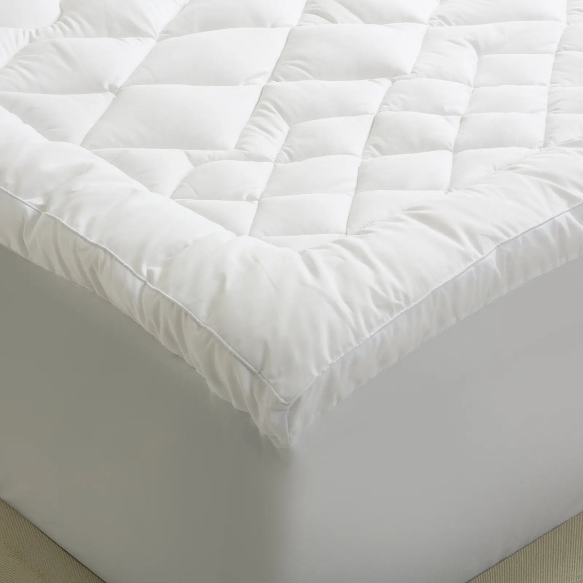 Royal Comfort 1200GSM Deluxe 7-Zone Mattress Topper Luxury Gusset Breathable - King - White - Image 8