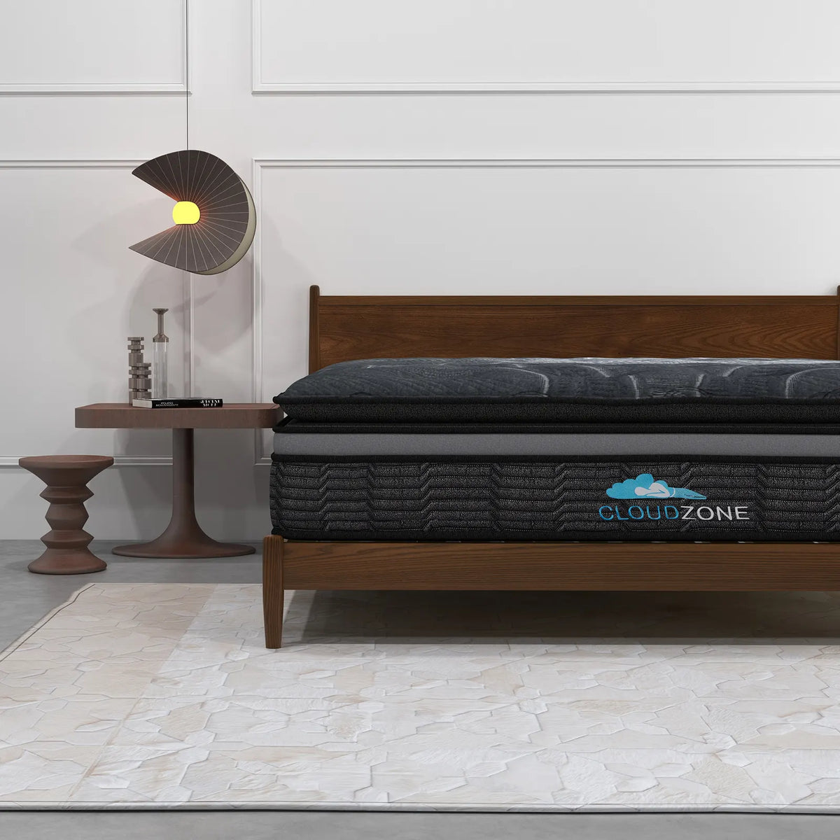 Cloud Zone Double Layer Euro Top Pocket Spring Mattress Plush Medium Firm 34cm - Single - Image 2