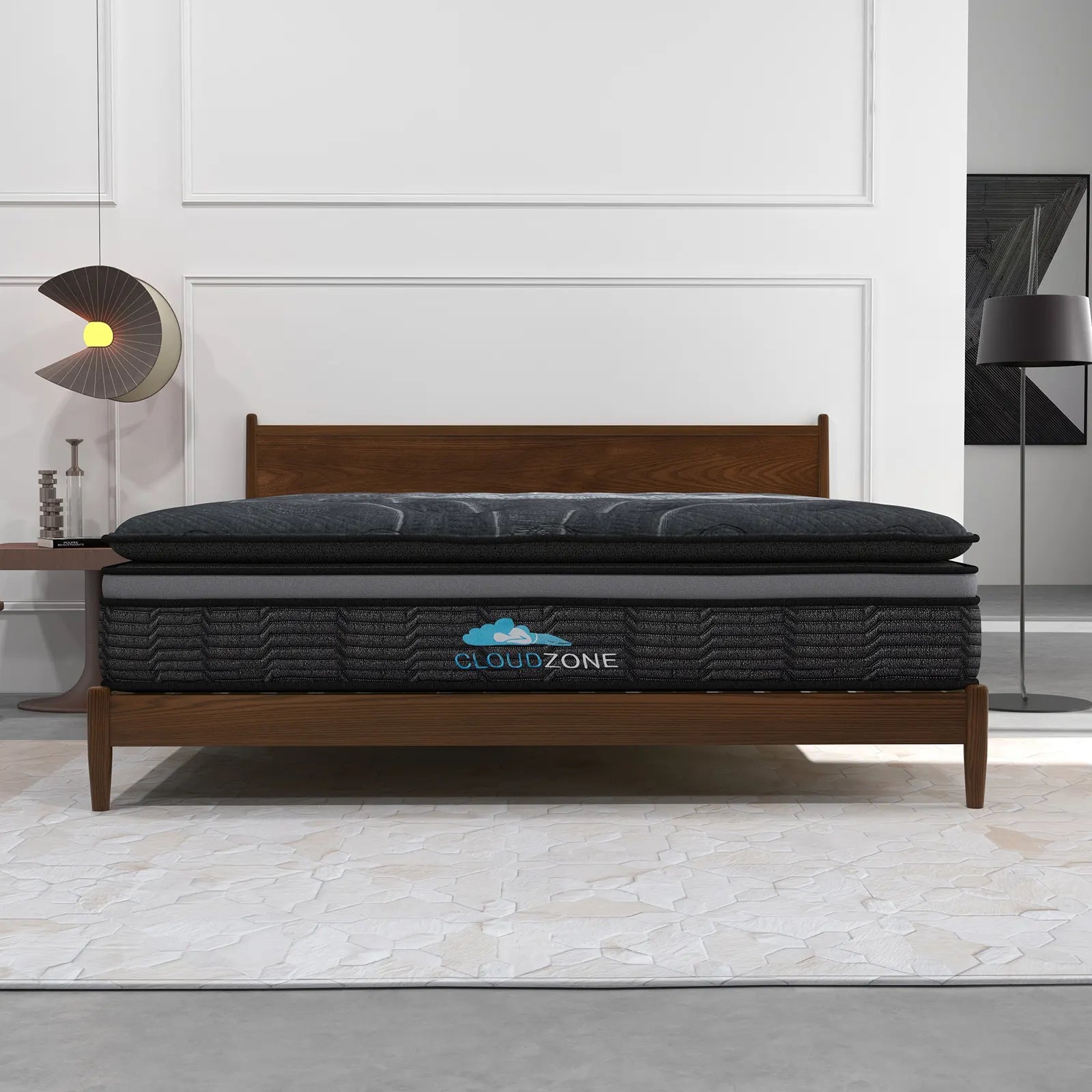 Cloud Zone Double Layer Euro Top Pocket Spring Mattress Plush Medium Firm 34cm - Single - Image 3