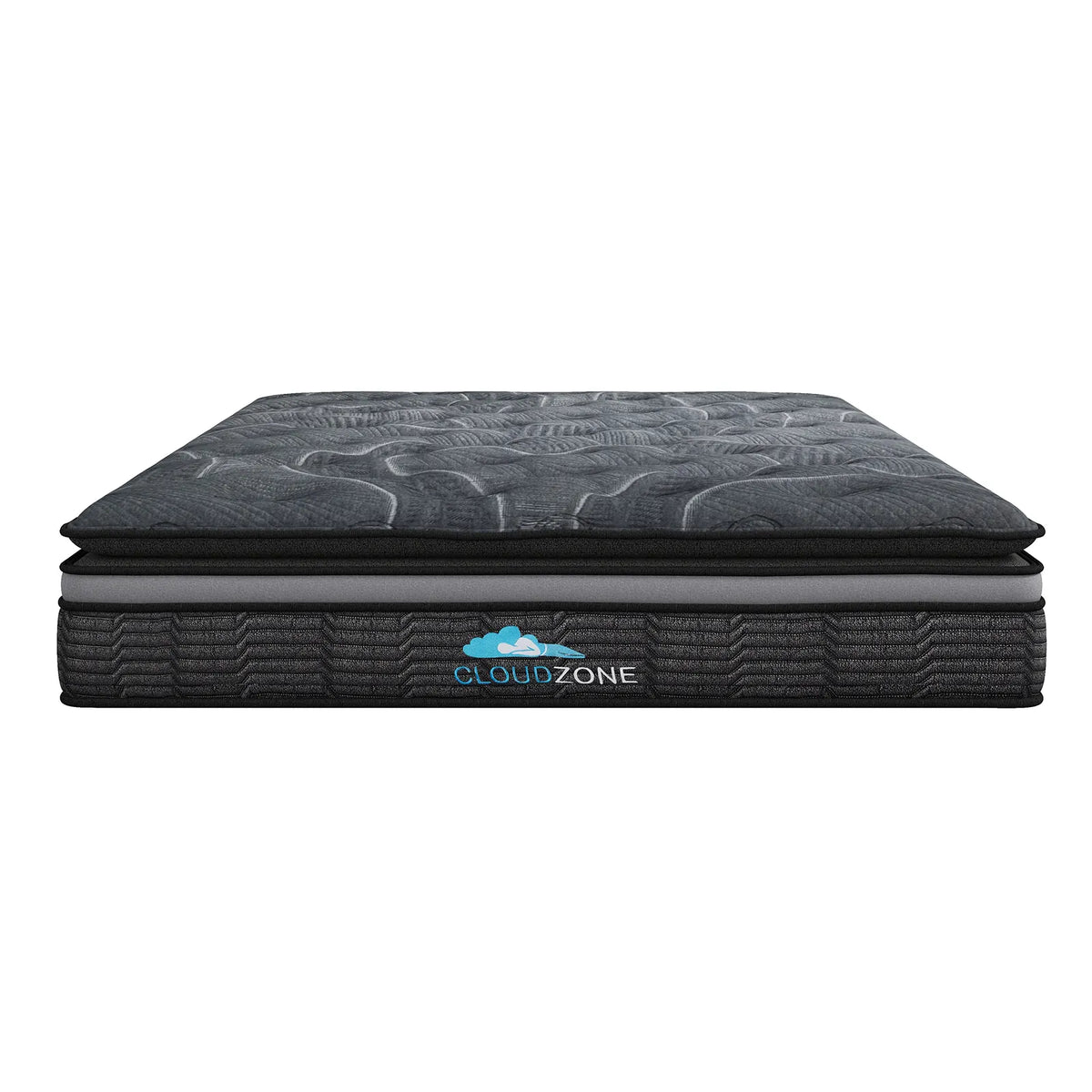Cloud Zone Double Layer Euro Top Pocket Spring Mattress Plush Medium Firm 34cm - Single - Image 4
