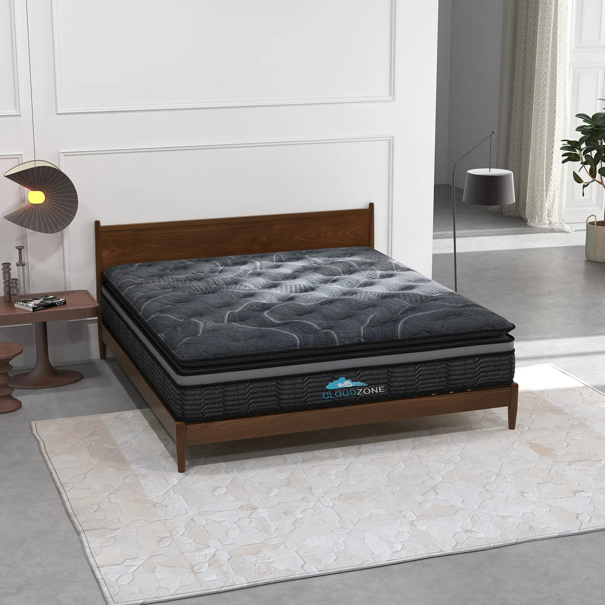 Cloud Zone Double Layer Euro Top Pocket Spring Mattress Plush Medium Firm 34cm - Single - Image 8