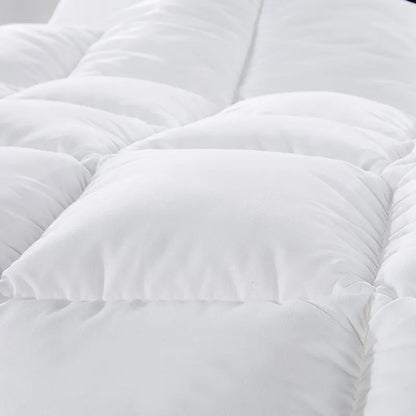 500GSM Soft Goose Feather Down Quilt Duvet  95% Feather 5% Down All-Seasons - Double - White