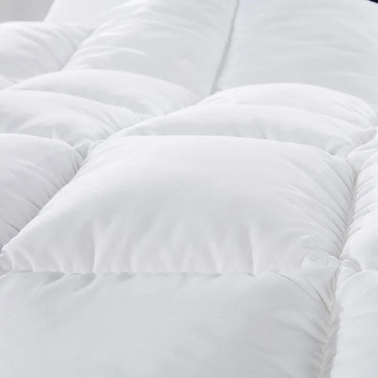 500GSM Soft Goose Feather Down Quilt Duvet  95% Feather 5% Down All-Seasons - Double - White