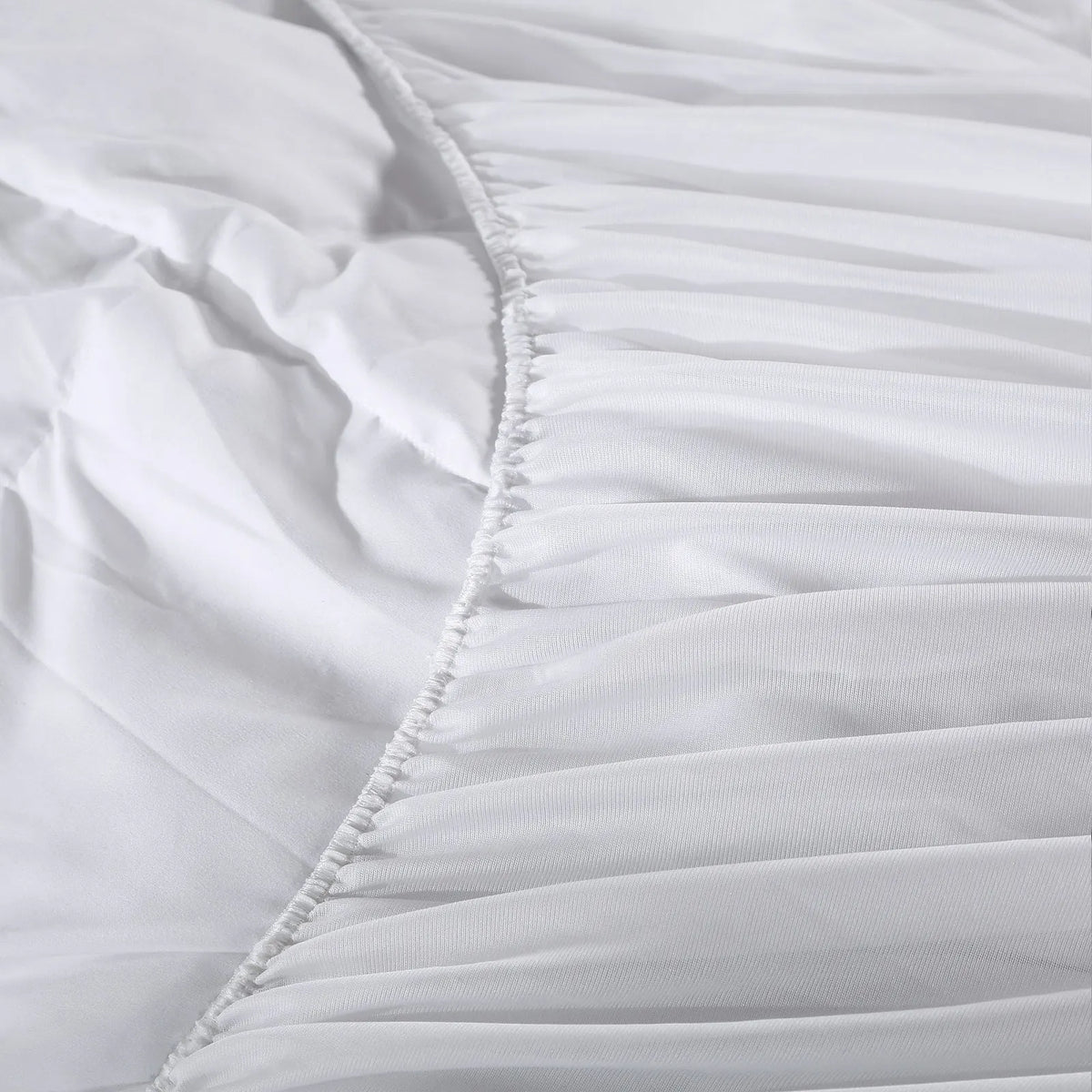 Royal Comfort 1000GSM Luxury Bamboo Fabric Gusset Mattress Pad Topper Cover - King - White - Image 6