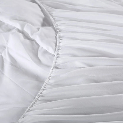 Royal Comfort 1000GSM Luxury Bamboo Fabric Gusset Mattress Pad Topper Cover - King - White - Image 6