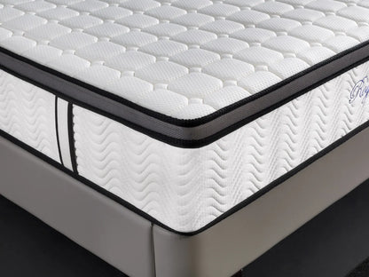Ergopedic Mattress 5 Zone Latex Pocket Spring Mattress In A Box 30cm - Single - White  Grey  Black - Image 3