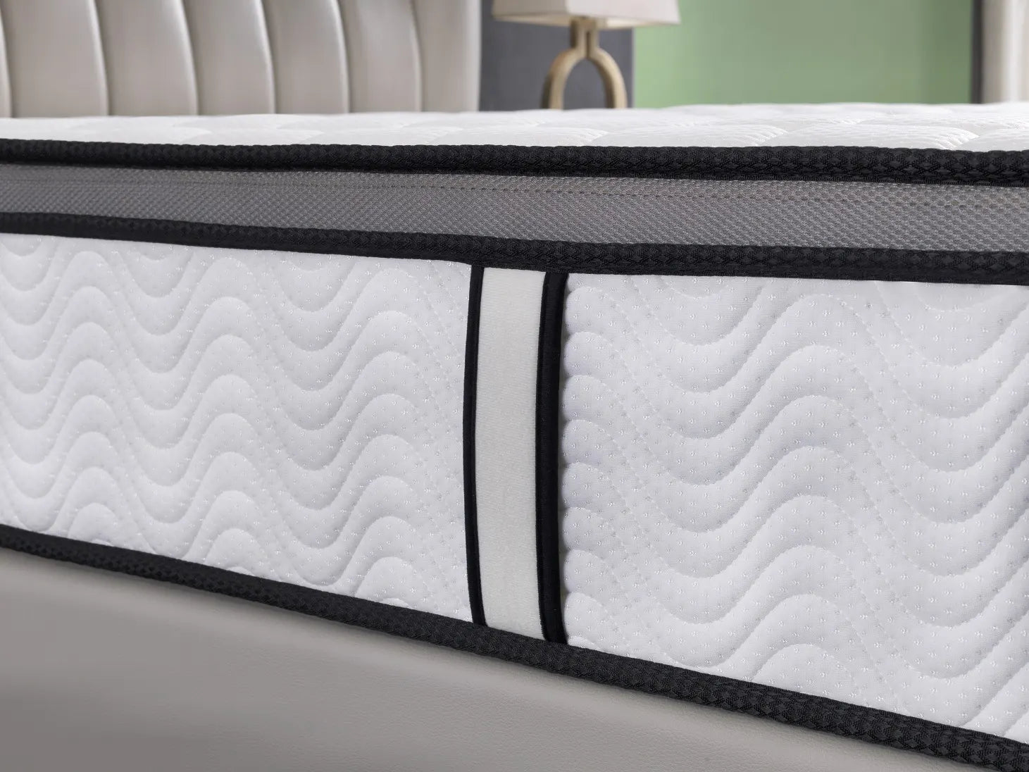 Ergopedic Mattress 5 Zone Latex Pocket Spring Mattress In A Box 30cm - Single - White  Grey  Black - Image 6