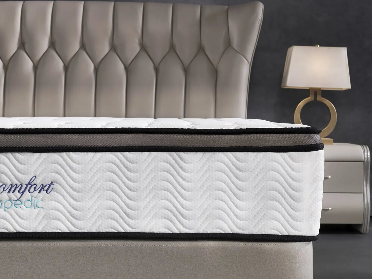 Ergopedic Mattress 5 Zone Latex Pocket Spring Mattress In A Box 30cm - Single - White  Grey  Black - Image 8