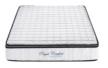 Ergopedic Mattress 5 Zone Latex Pocket Spring Mattress In A Box 30cm - King Single - White  Grey  Black - Image 4