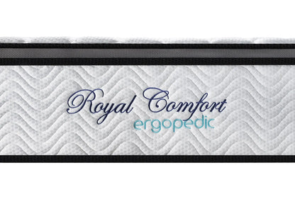Ergopedic Mattress 5 Zone Latex Pocket Spring Mattress In A Box 30cm - King Single - White  Grey  Black - Image 9