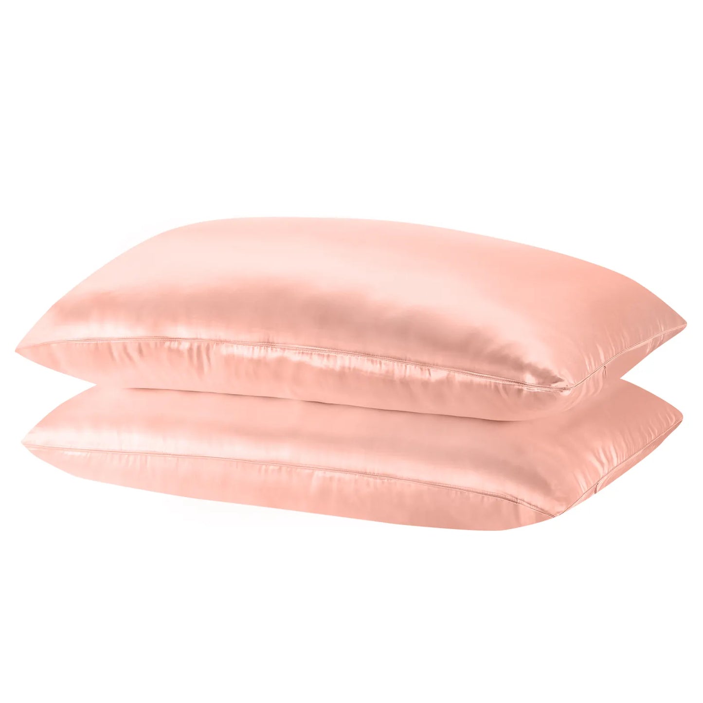 Royal Comfort Mulberry Soft Silk Hypoallergenic Pillowcase Twin Pack 51 x 76cm - Blush - Image 3