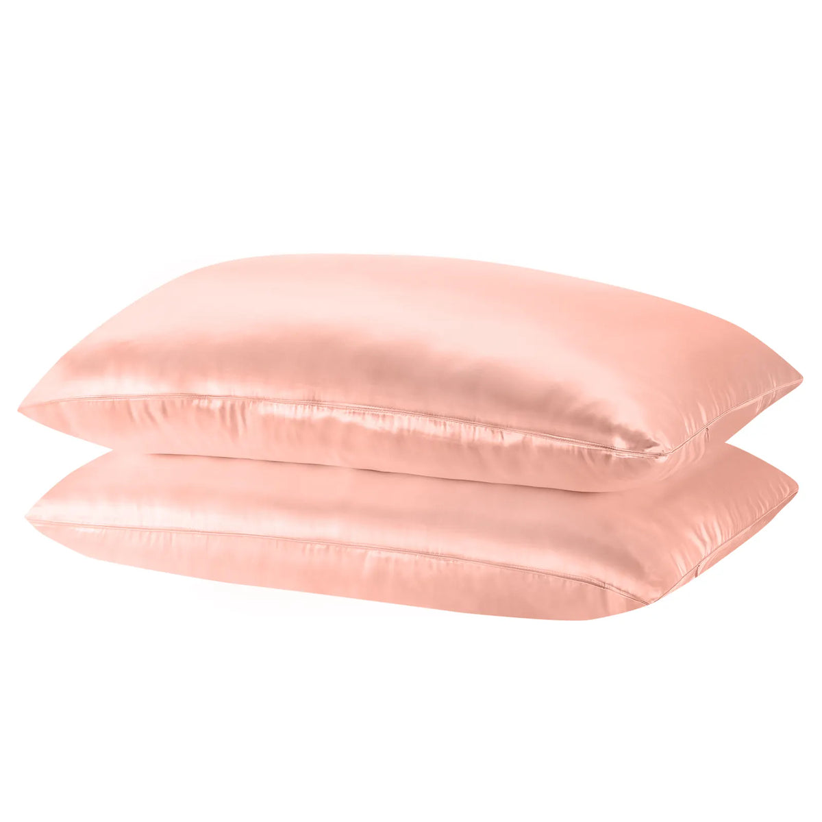 Royal Comfort Mulberry Soft Silk Hypoallergenic Pillowcase Twin Pack 51 x 76cm - Blush - Image 3