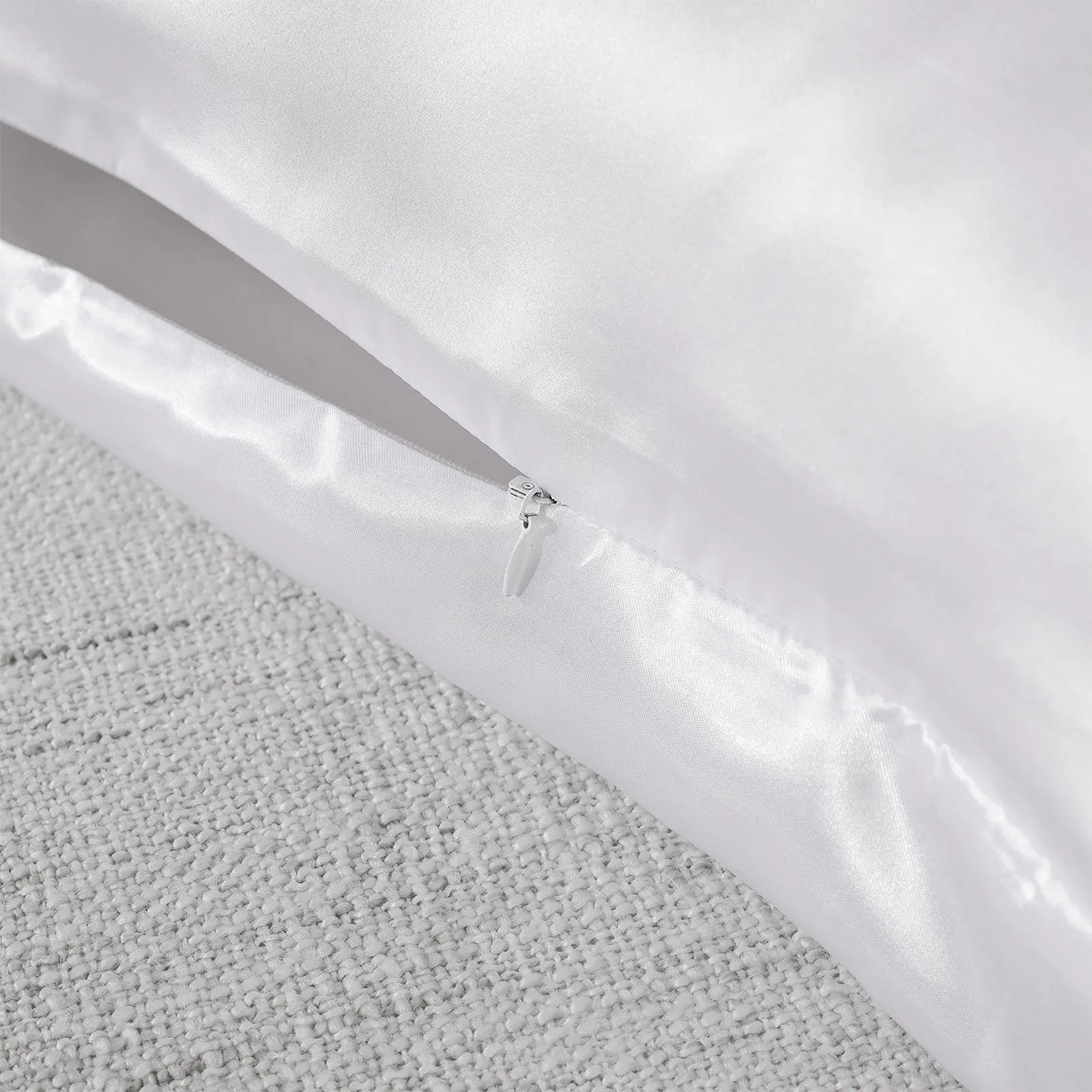 Royal Comfort Pure Silk Pillow Case 100% Mulberry Silk Hypoallergenic Pillowcase - White - Image 4