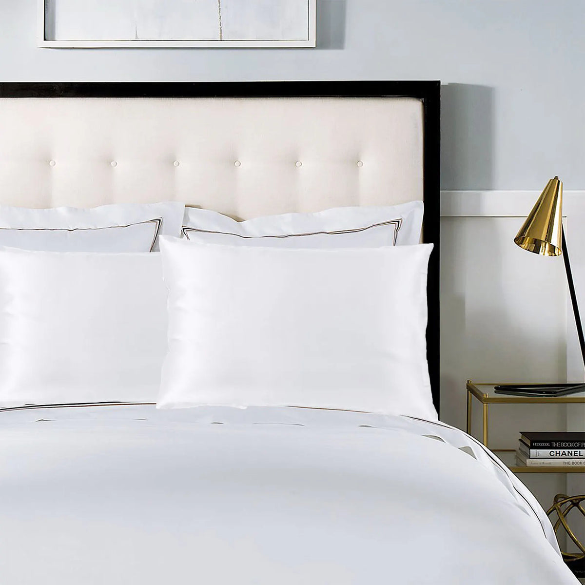 Royal Comfort Pure Silk Pillow Case 100% Mulberry Silk Hypoallergenic Pillowcase - White - Image 9
