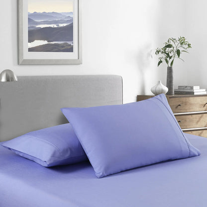 Royal Comfort 2000 Thread Count Bamboo Cooling Sheet Set Ultra Soft Bedding - Single - Mid Blue - Image 3