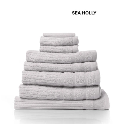 Royal Comfort Eden Egyptian Cotton 600GSM 8 Piece Luxury Bath Towels Set - Holly - Image 5