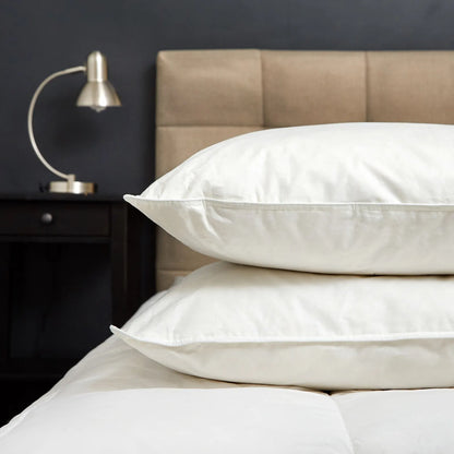 Goose Feather & Down Quilt 500GSM + Goose Feather and Down Pillows 2 Pack Combo - King - White - Image 2