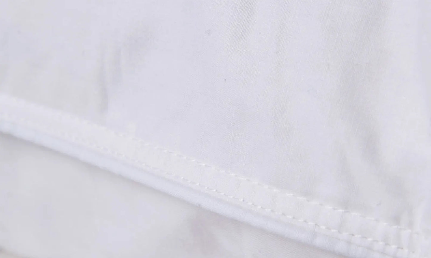 Duck Feather & Down Quilt 500GSM + Duck Feather and Down Pillows 2 Pack Combo - Super King - White - Image 7