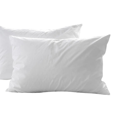 Royal Comfort 1800GSM Duck Feather Down Topper And 1000GSM 2 Duck Pillows Set - Single - White - Image 4