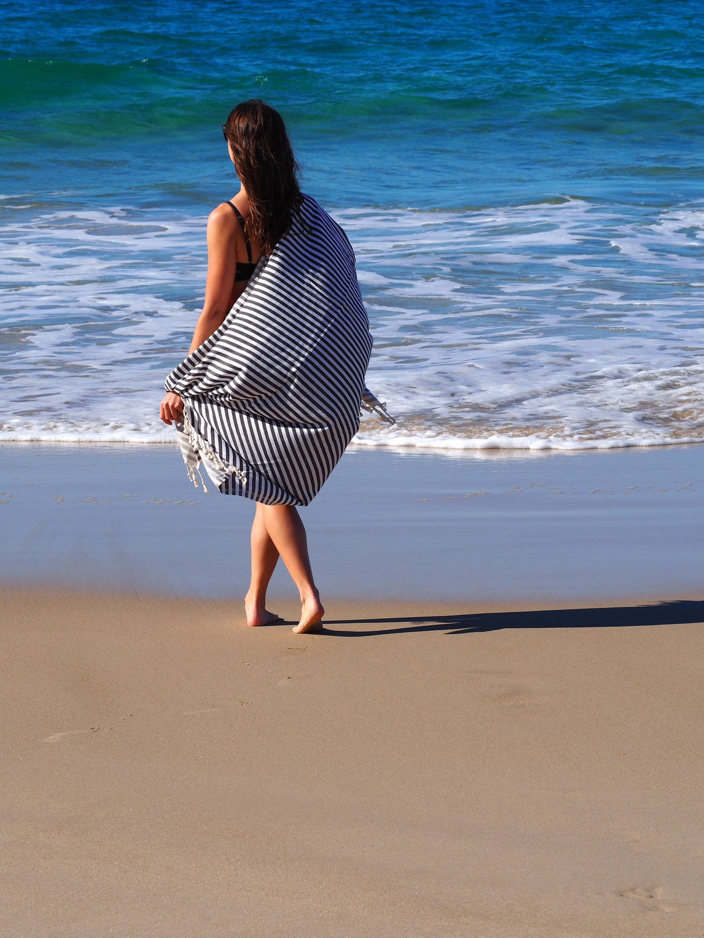 PORTSEA TURKISH COTTON TOWEL - MIDNIGHT - Image 4