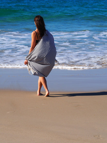PORTSEA TURKISH COTTON TOWEL - MIDNIGHT - Image 4