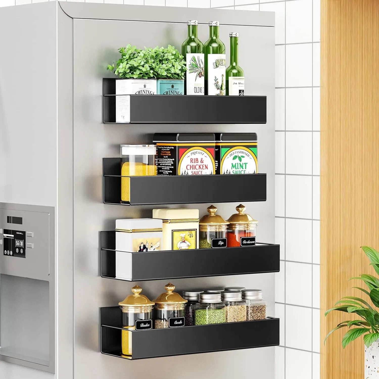 4 pack Magnetic Fridge Spice Rack - Image 2