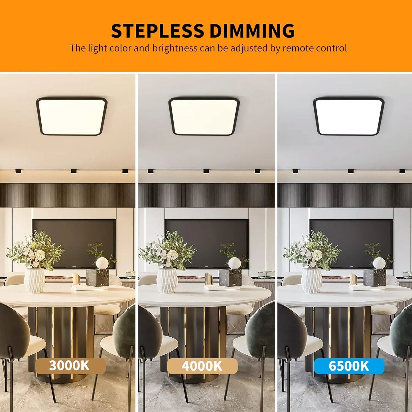 Dimmable LED Ceiling Light, 40W Anti Blue - Image 2