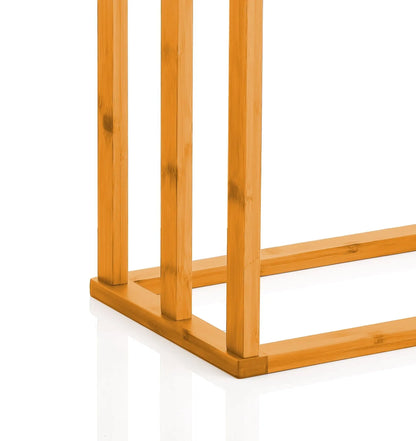 CARLA HOME Bamboo Towel Bar Holder Rack 3-Tier Free Standing for Bathroom. Towel Racks. Towel Rail Bathroom Accessory. Shower Hand Dish Towel. Towel Holder. Hand Towel Bar (Standard) - Image 6