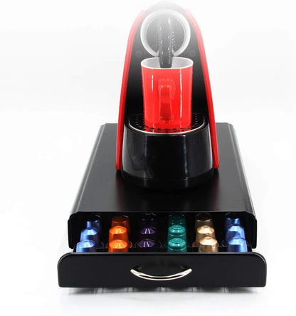 CARLA HOME Coffee Pods Holder Storage Drawer Compatible with 60 Nespresso Pods for Kitchen Storage & Organisation (Black) - Image 8