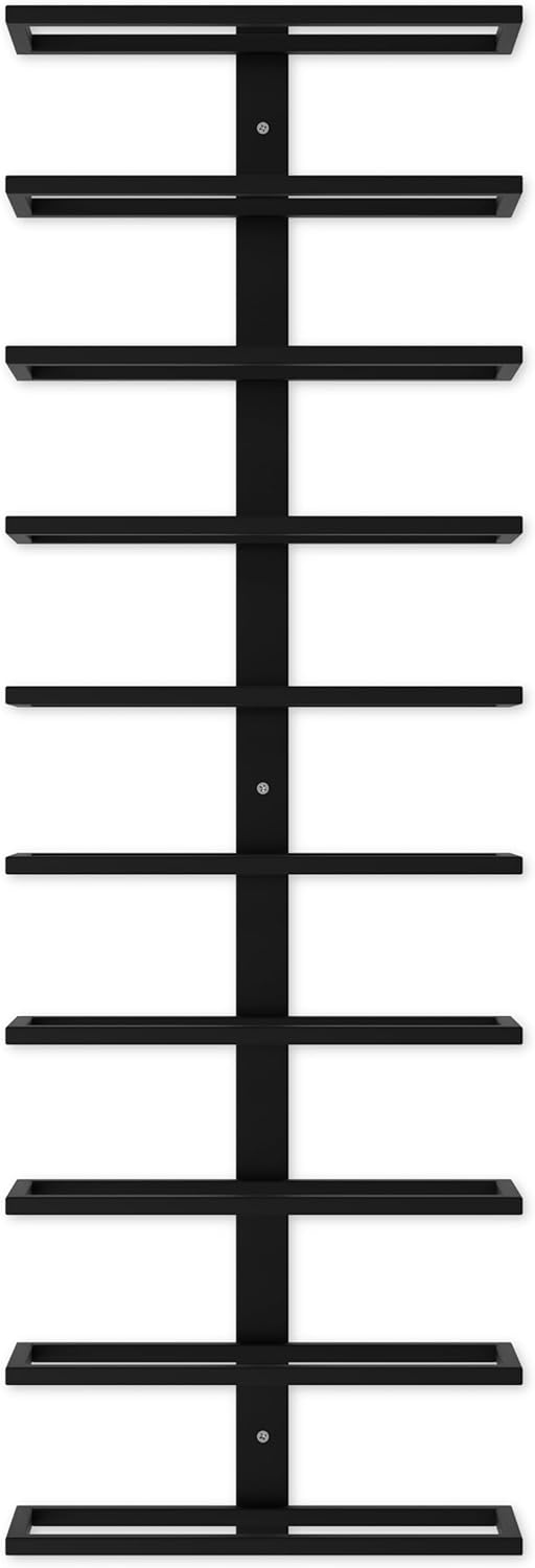 Set 2 Pcs Metal Wall Mount Wine Rack for Wine Bottles, Liquor, Champagne (Holds 10 Bottles) - Image 6
