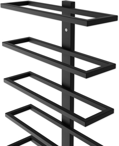 Set 2 Pcs Metal Wall Mount Wine Rack for Wine Bottles, Liquor, Champagne (Holds 10 Bottles) - Image 7