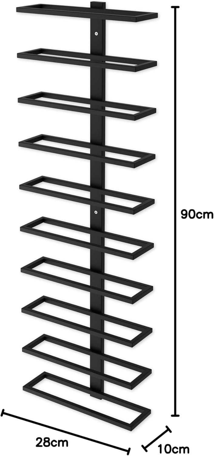Set 2 Pcs Metal Wall Mount Wine Rack for Wine Bottles, Liquor, Champagne (Holds 10 Bottles) - Image 9