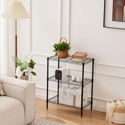 CARLA HOME 3-Tier Adjustable Metal Storage Shelves Wire Rack Organizer for Kitchen, Pantry, Bathroom or Laundry Room (60cm W x 35cm D x 103cm H) - Image 2
