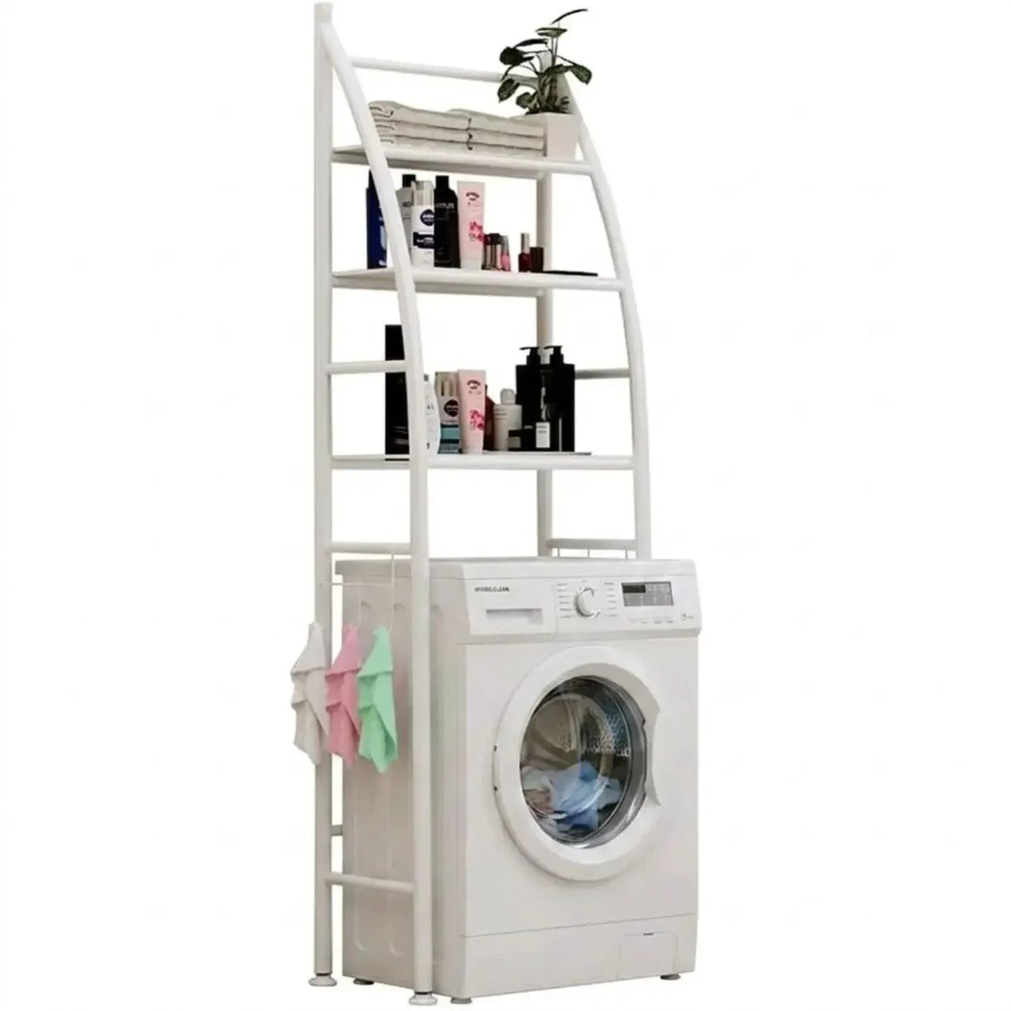 CARLA HOME 3-Tier Over Washing Machine Storage Rack for Laundry Room Space Saving, Towels, Detergent & Bathroom Essentials - Image 2