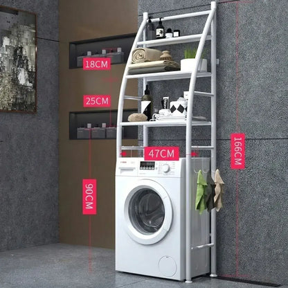 CARLA HOME 3-Tier Over Washing Machine Storage Rack for Laundry Room Space Saving, Towels, Detergent & Bathroom Essentials - Image 4