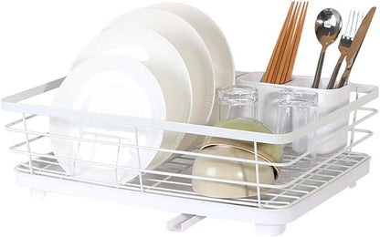 CARLA HOME Dish Drying Rack for Kitchen Counter with Removable Drip Tray, Utensil Holder and Cutlery Organizer - Image 9