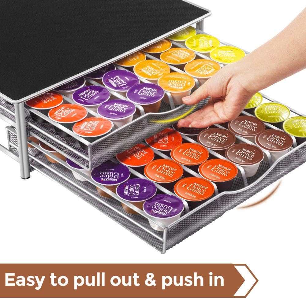 CARLA HOME K-Cup Coffee Pod Drawer for 72 Coffee Pods Storage for Home Kitchen Counter Organizer - Image 3