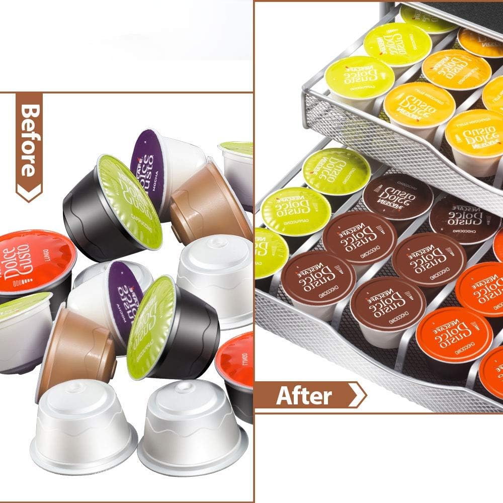 CARLA HOME K-Cup Coffee Pod Drawer for 72 Coffee Pods Storage for Home Kitchen Counter Organizer - Image 5