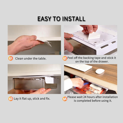 CARLA HOME 3‑Pack Under Desk Storage Drawers Hidden Pull‑Out Organizer for Office & Home - Image 7