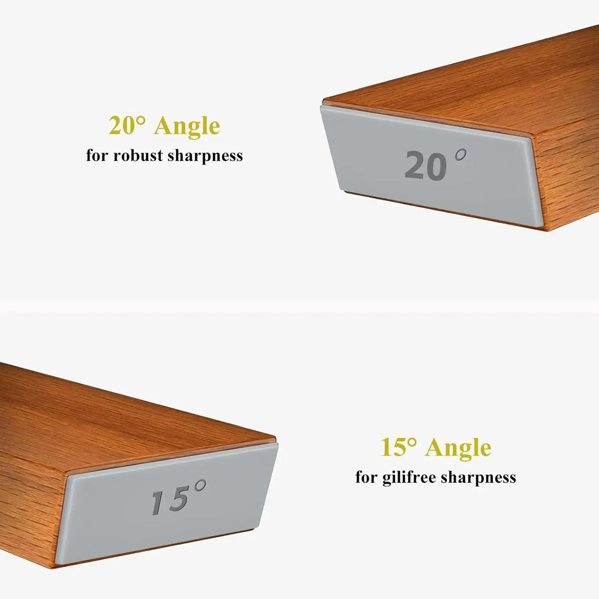CARLA HOME Rolling Knife Sharpener - Brown - 15° & 20° Angle - Kitchen Appliances Knife Sharpeners - Image 3