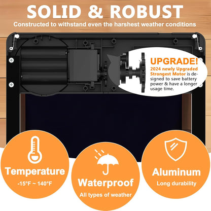 CARLA HOME Automatic Chicken Coop Door Opener with Timer Control, Anti-Pinch Protection, LCD Display & Battery Powered for Backyard Chickens - Image 5
